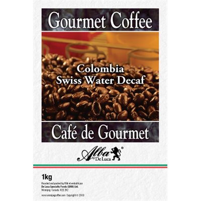 De Luca's Colombia Swiss Water Decaf 1kg De Luca's Colombia Swiss Water Decaf 1kg