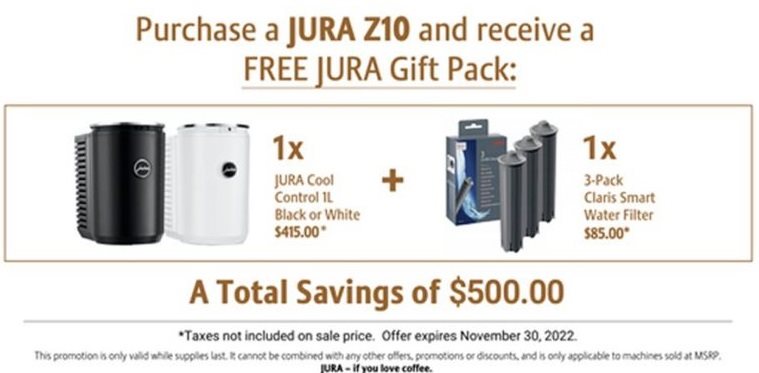 Jura Z10 November 2022 Promo